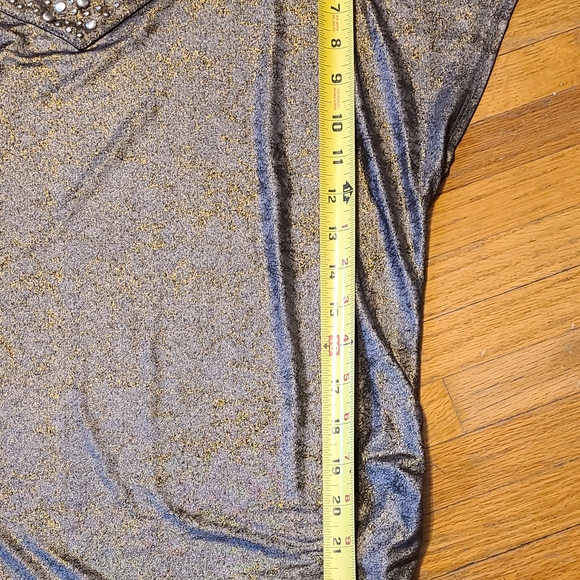 Rock & Republic Gold and Black Embellished Blouse - Picture 2 of 7